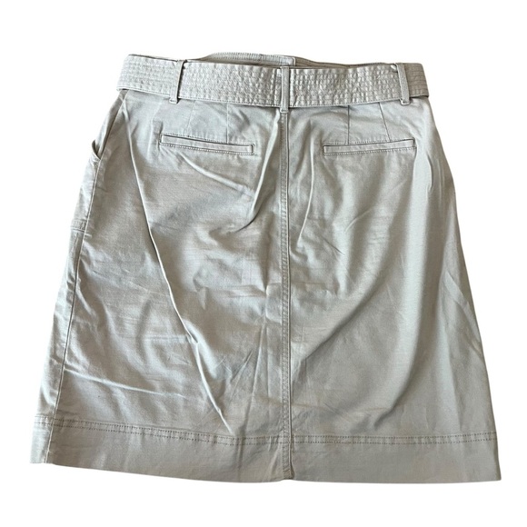 Kersh Khaki Belted Skirt Size M Cotton Tencel Stretch Pockets Casual Workwear - Picture 14 of 14
